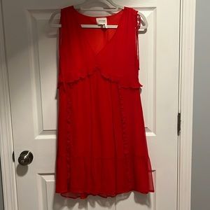 Like New Sezane Red Dress Size US 2/French 34
